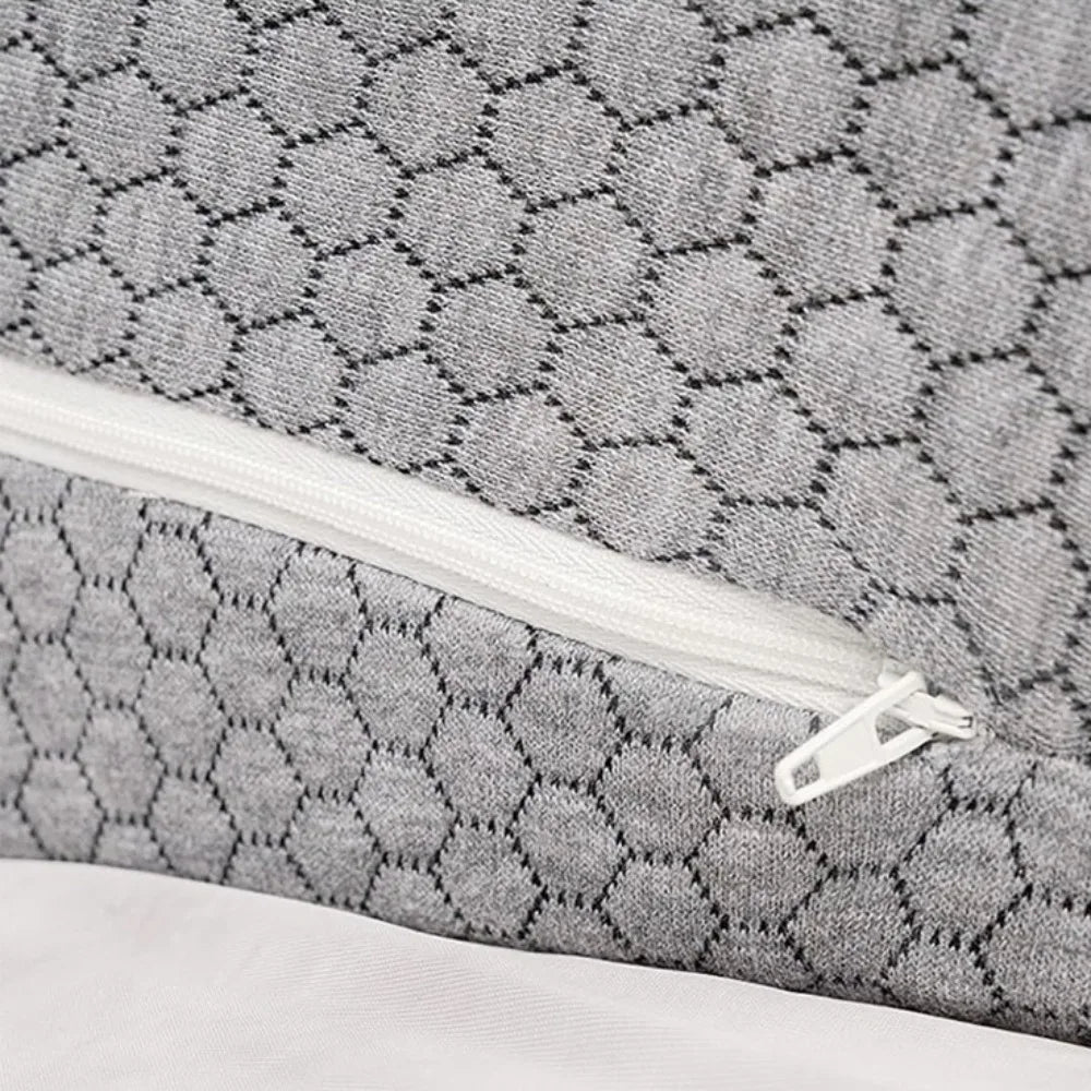 Purilite Select Bed Reading Pillow | High-Density Memory Foam U-Shape Support Pillow | Breathable Ergonomic Body Cushion