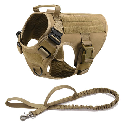 Purilite Select Tactical Military Dog Vest & Leash Set