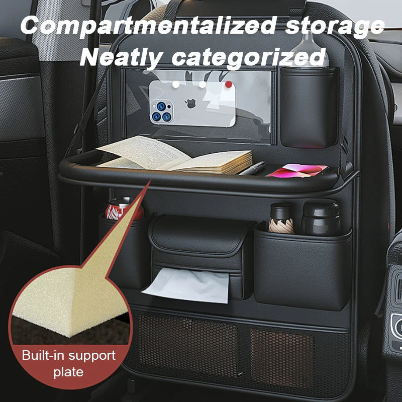 Purilite Select Car Seat Back Organizer with Foldable Table Tray