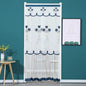 Purilite Select | Punch-Free Mosquito Screen Door Curtain | Double Layer Lace Lily Embroidered Net Curtain