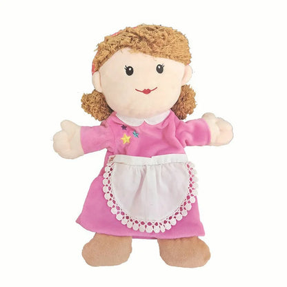 Purilite Select Family Plush Hand Finger Puppet Set Soft Cotton Educational Storytelling Toy for Kids and Adults (Set of 2)