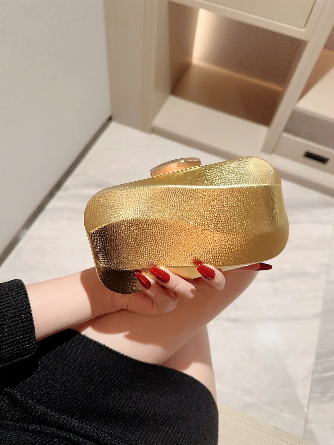 Purilite Select High-End Textured Square Clutch