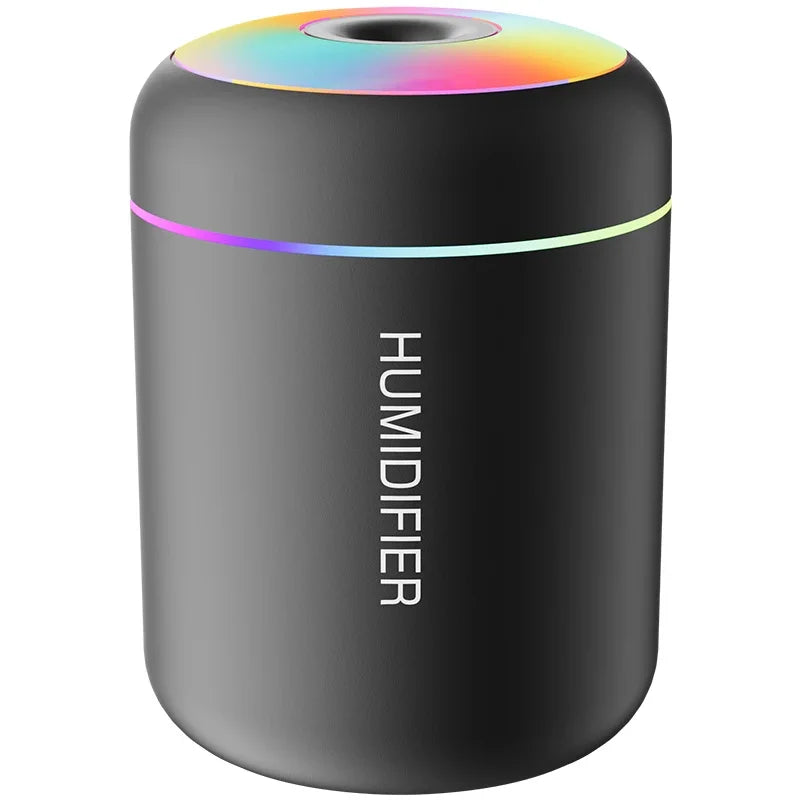 Purilite Select 180ML USB Mini Air Humidifier | Ultrasonic Aroma Diffuser | Essential Oil Mist Maker with Soft LED Light for Home, Bedroom & Car | Set of 2