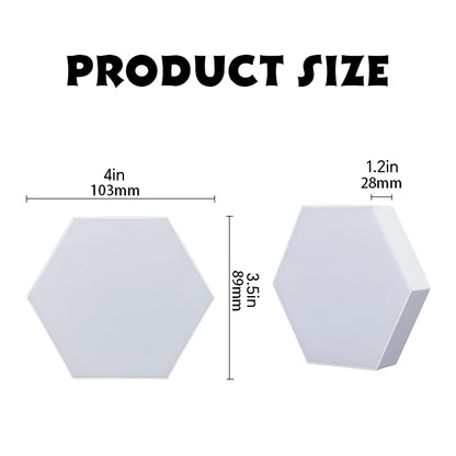 Purilite Select | Hexagon Touch LED Wall Light 6-Pack | Dimmable Night Light | Modern Wall Decor Lighting