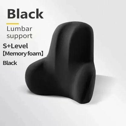 Purilite Select Memory Foam Lumbar Back Cushion | Ergonomic Support Pillow for Car, Office, Gaming Chair & Postpartum Relief
