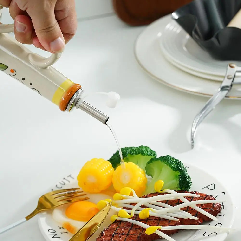 Purilite Select 500ml Embossed Ceramic Olive Oil Dispenser