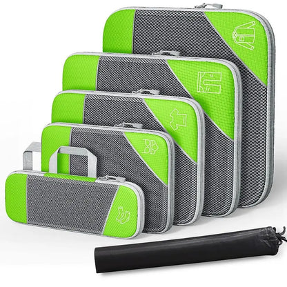 Purilite Select 6‑Piece Travel Organizer Compression Packing Cubes Set