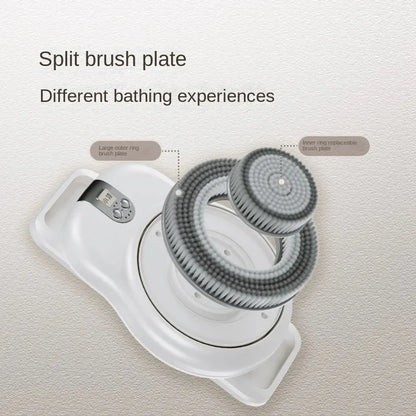 Purilite Select V1 Wall Mounted Electric Bathing Brush | Intelligent Rechargeable Bath Scrubber | Body Cleansing Machine