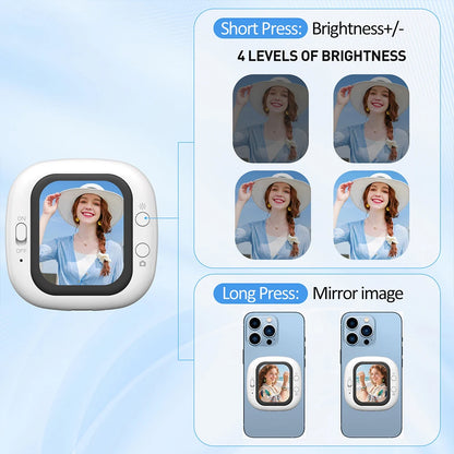 Purilite Select Magnetic Phone Vlog Selfie Monitor Screen with Rear Camera Preview (Set of 2)