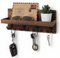 Purilite Select Wooden Key Holder with Mail Organizer