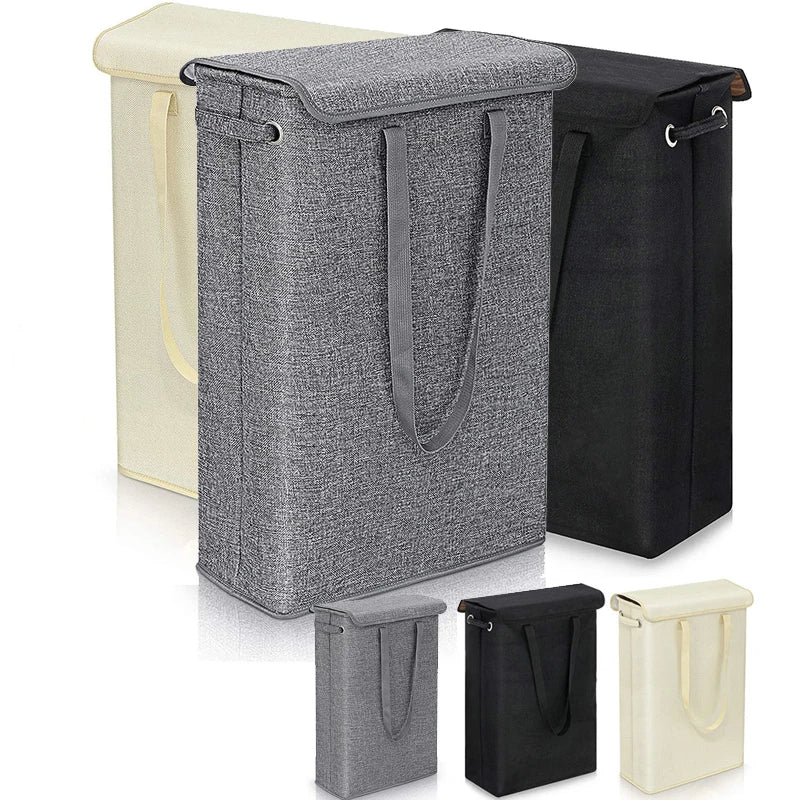 Purilite Select 45L Slim Laundry Basket with Cover