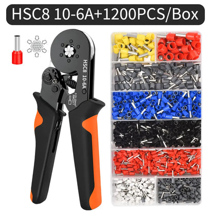 Purilite Select Hexagonal Self-Adjustable Ratchet Ferrule Crimping Tool Kit