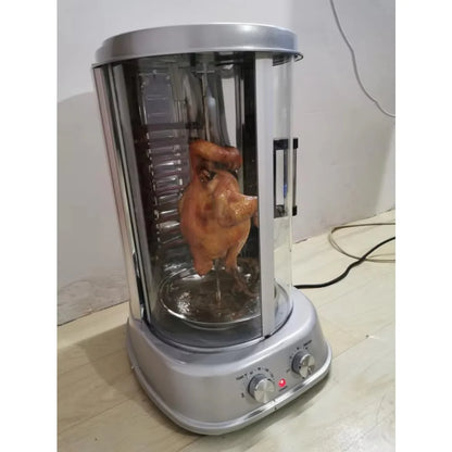 Purilite Select Vertical Electric Rotisserie Oven | 1500W Automatic Rotating Smokeless Grill | Multi-Function Home & Commercial Cooking Appliance