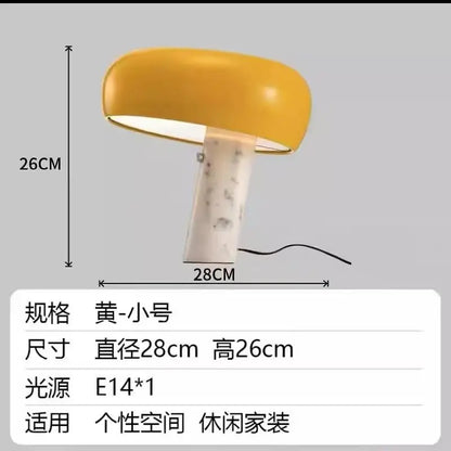 Purilite Select Italian Luxury Designer Mushroom Marble LED Desk Lamp