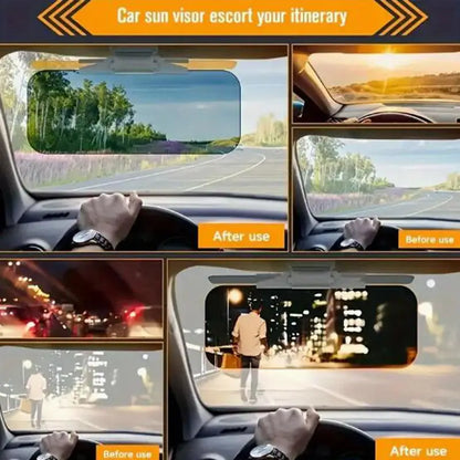 Purilite Select HD Car Sun Visor Day Night Anti-Glare UV Protection Adjustable Driving Visor Extension