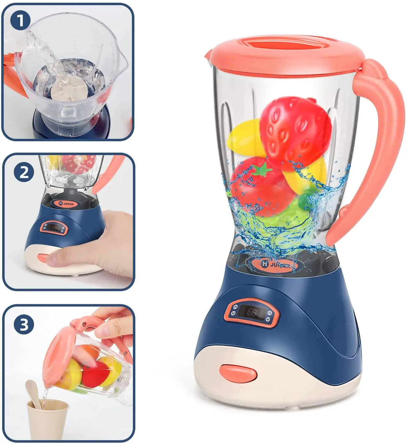Purilite Select Kids Kitchen Play Appliance Set – Pretend Play Washing Machine, Oven, Microwave & Bread Maker Toy Set