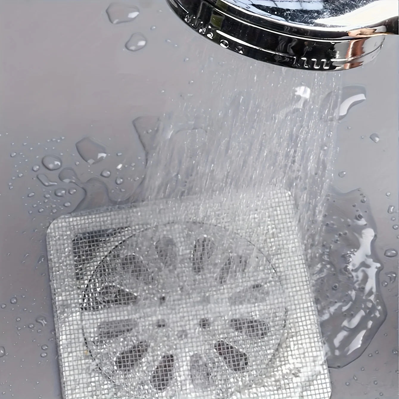 Purilite Select Floor Drain Sticker | Insect Proof Bathroom Hair Filter Mesh | Self Adhesive Sewer & Kitchen Anti Blocking Net