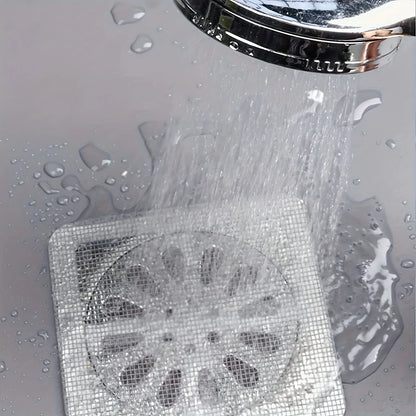 Purilite Select Floor Drain Sticker | Insect Proof Bathroom Hair Filter Mesh | Self Adhesive Sewer & Kitchen Anti Blocking Net