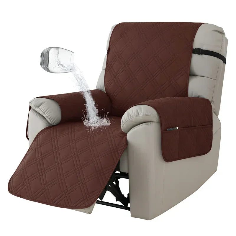 Purilite Select 1-Seater Waterproof Recliner Cover Anti-Slip Sofa Couch Furniture Protector for Pets and Kids