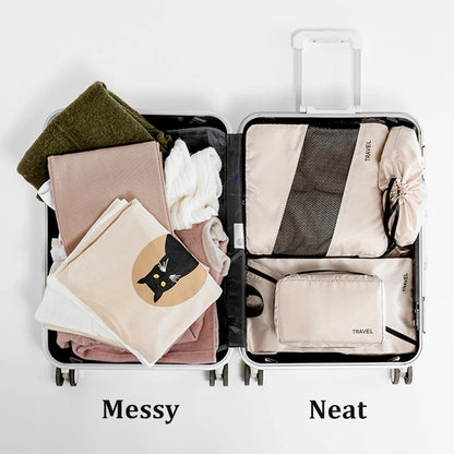 Purilite Select 6‑PCS Waterproof Compression Packing Cubes Set