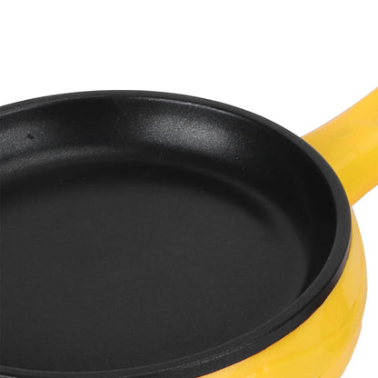 Purilite Select 350W Mini Electric Frying Pan | Non-Stick Egg & Pancake Maker with Wooden Spatula | Portable Kitchen Cooking Pan