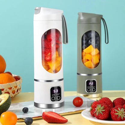 Purilite Select Portable 10-Blade USB Rechargeable Fruit Juicer Blender 450ml