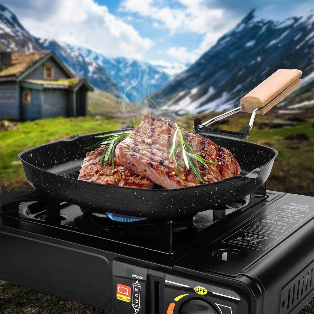 Purilite Select Non-Stick Camping Frying Pan with Folding Handle