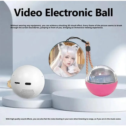 Purilite Select APP WiFi Upgraded 3D Crystal Video Ball – Customizable Audio-Visual Display Gift