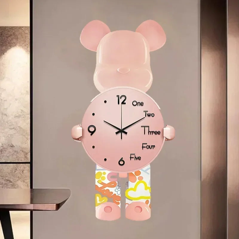 Purilite Select Aesthetic Bear Wall Clock with LED Lamp