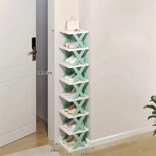 Purilite Select | Multi-Layer Detachable Shoe Rack Organizer | Space-Saving Plastic Shoe Storage Shelf for Home