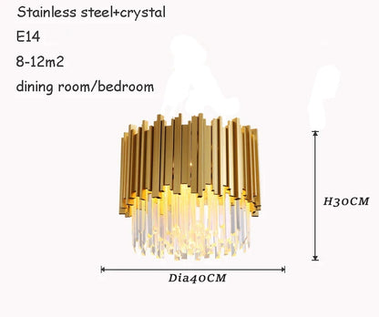 Purilite Select Luxury Crystal Ceiling Chandelier