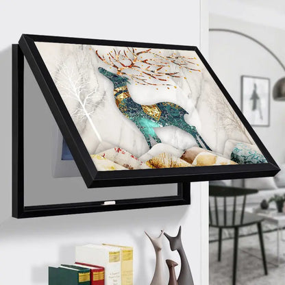 Purilite Select Decorative Electric Meter Cover Wall Art – Punch-Free Switch Box Cover Mural 40x30cm Minimalist Home Decor