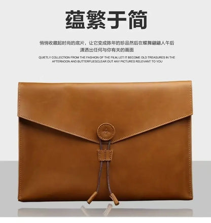 Purilite Select Genuine Leather A4 Document Bag