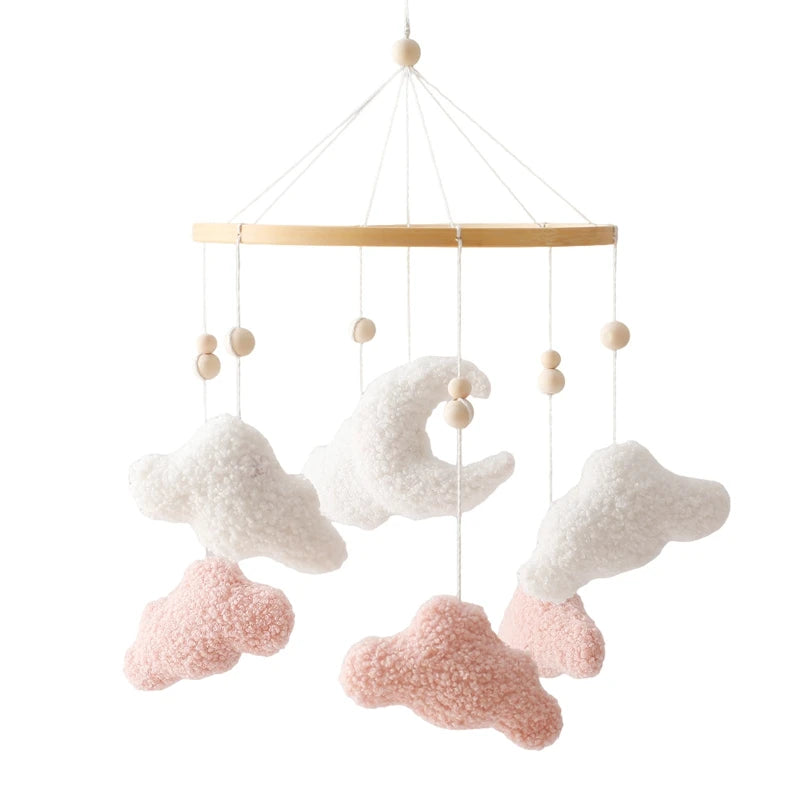 Purilite Select Wooden Baby Crib Mobile | Crochet Star Hanging Bed Bell | Nursery Rattle Decoration | Newborn Comfort Toy