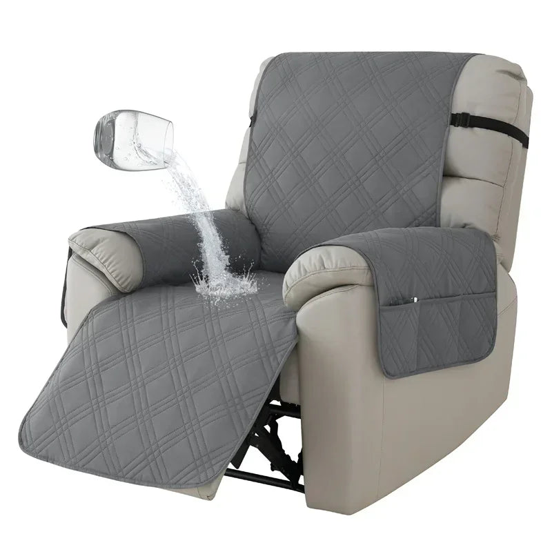 Purilite Select 1-Seater Waterproof Recliner Cover Anti-Slip Sofa Couch Furniture Protector for Pets and Kids