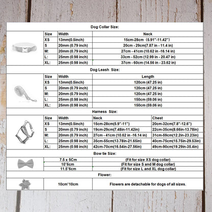 Purilite Select Custom Design Dog Collar, Leash, Harness & Bow Set