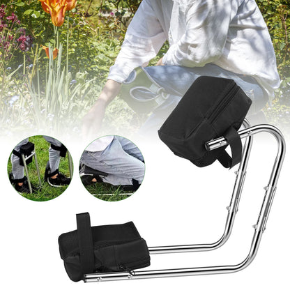 Purilite Select Garden Kneeler Seat Aluminum Alloy | Ergonomic Gardening Knee Support | Wear-Resistant Kneeling Cushion