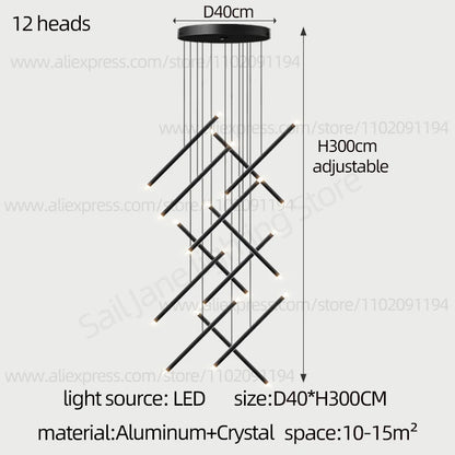 Purilite Select Nordic Style Staircase Pendant Lamp