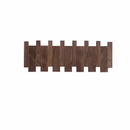 Purilite Select Creative Wall Mounted Wood Coat Rack | Piano Key Shaped 8 Hooks | Hats and Jacket Organizer | Entry Door and Home Decor