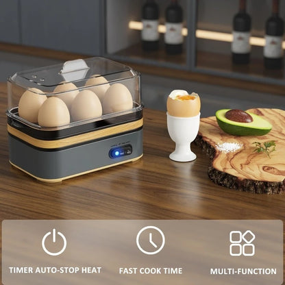 Purilite Select Rapid Electric Egg Cooker 6-Egg Capacity BPA-Free Fast Boil Steamer