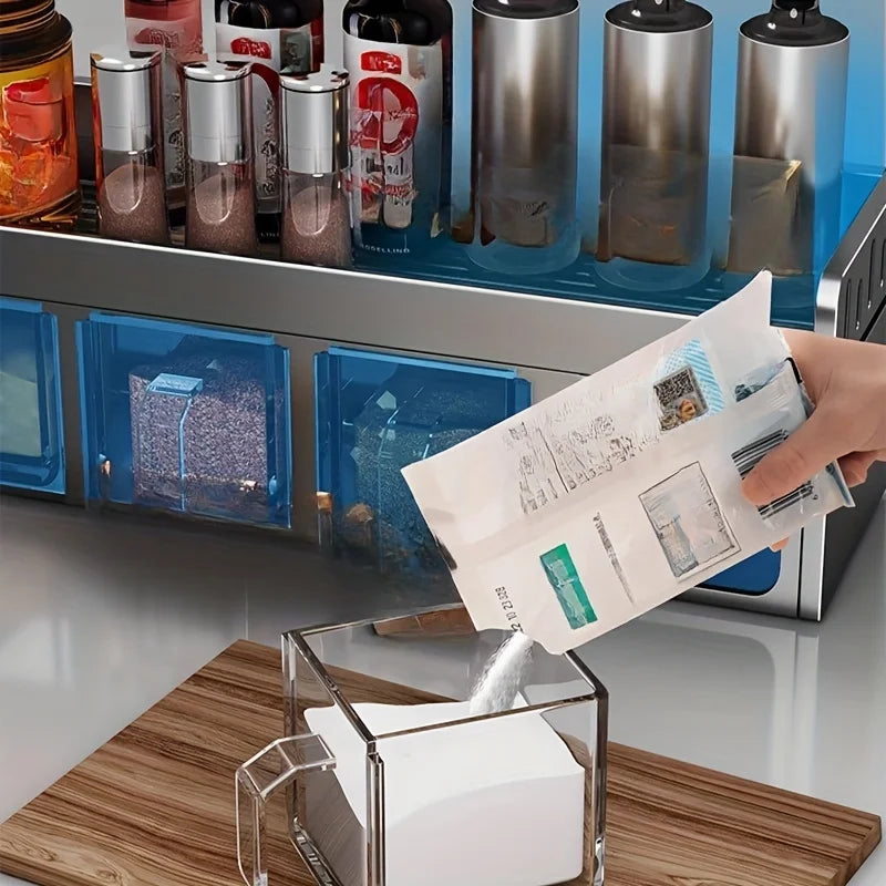 Purilite Select Wall-Mounted Kitchen Spice Rack Storage Set