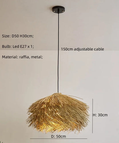Purilite Select Japan Wabi-Sabi Rattan Pendant Light