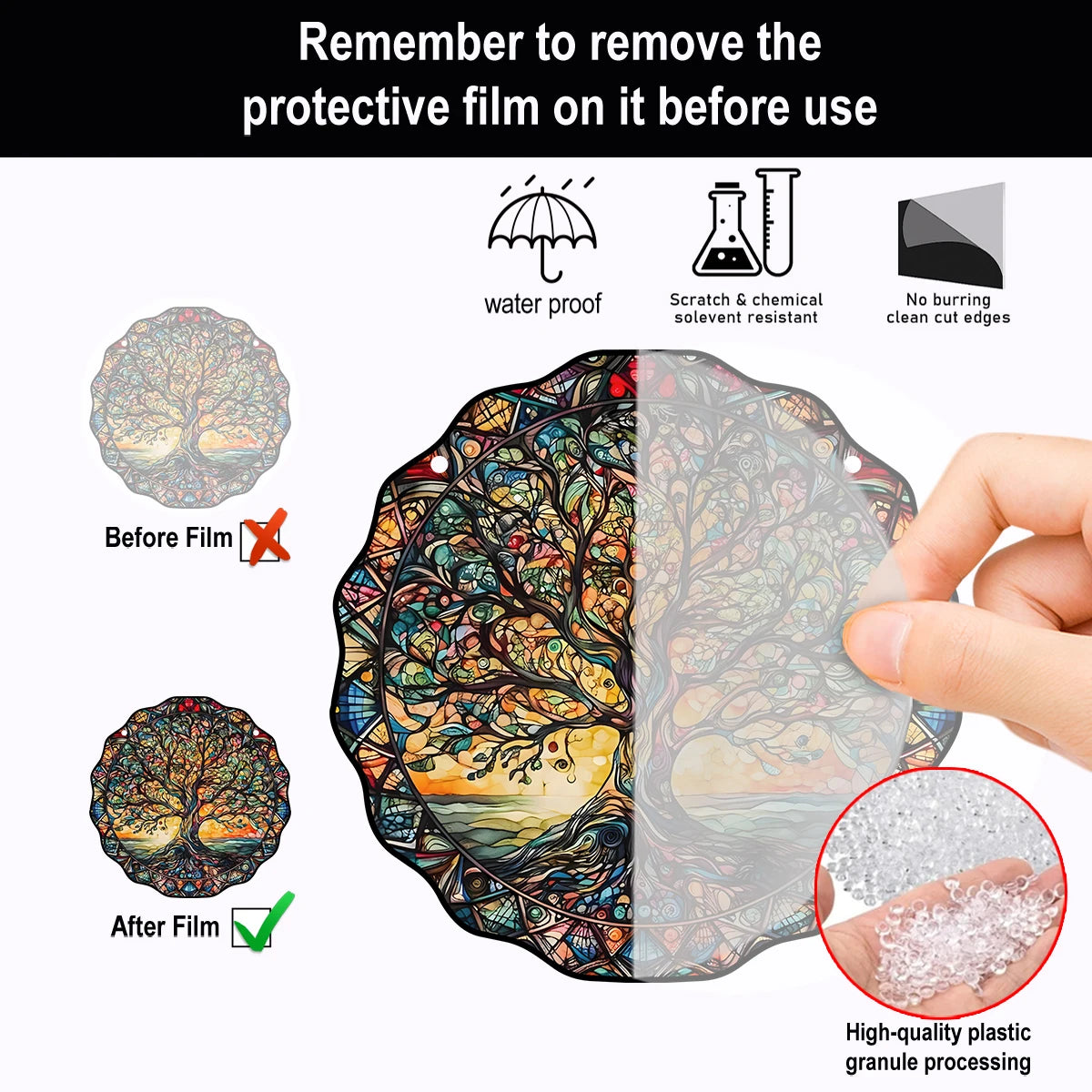 Purilite Select 5.9-Inch Tree of Life Wall Art