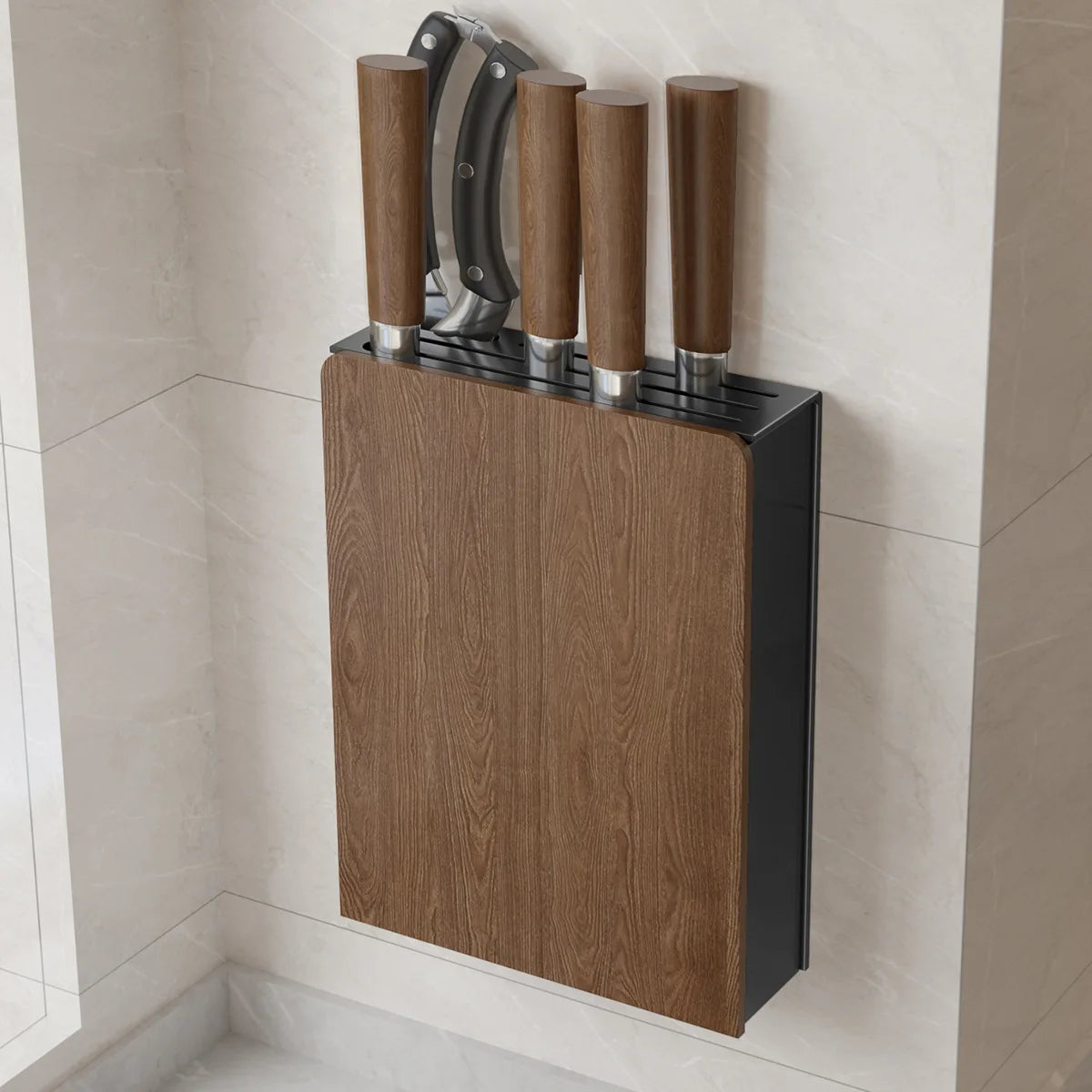 Purilite Select Walnut Kitchen Knife Holder