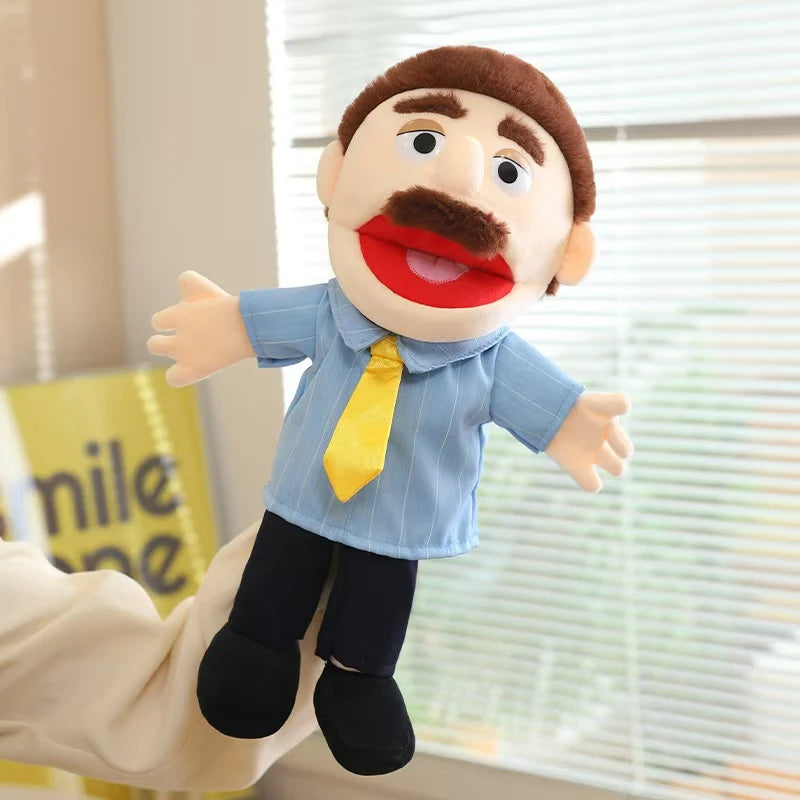 Purilite Select Plush Hand Puppet Family Set | Soft Open Mouth Character Puppets for Kids | Interactive Educational Storytelling Toys