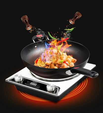 Purilite Select 3000W Induction Cooker | High Power Electric Hob with Knob Control | Waterproof Single Burner Hot Pot & Stir Fry Stove