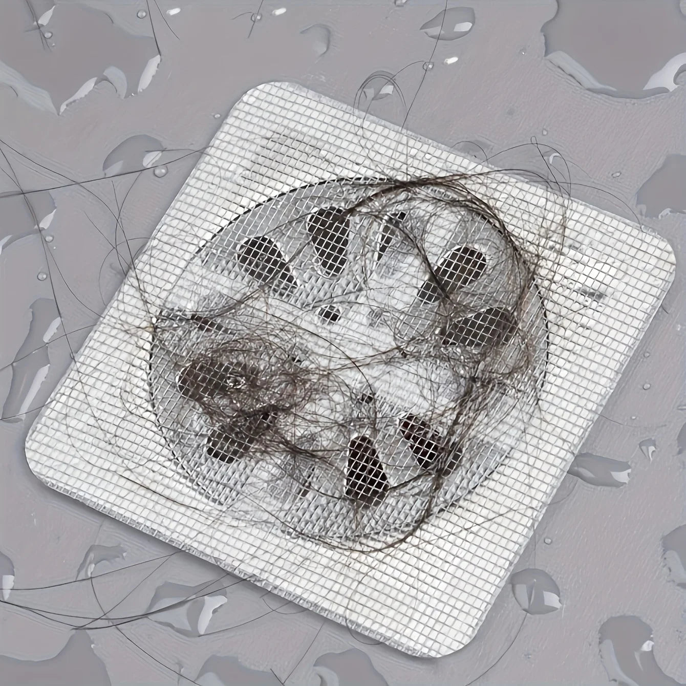 Purilite Select Floor Drain Sticker | Insect Proof Bathroom Hair Filter Mesh | Self Adhesive Sewer & Kitchen Anti Blocking Net