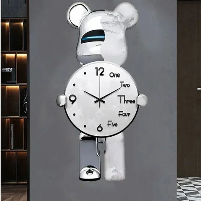 Purilite Select Aesthetic Bear Wall Clock with LED Lamp