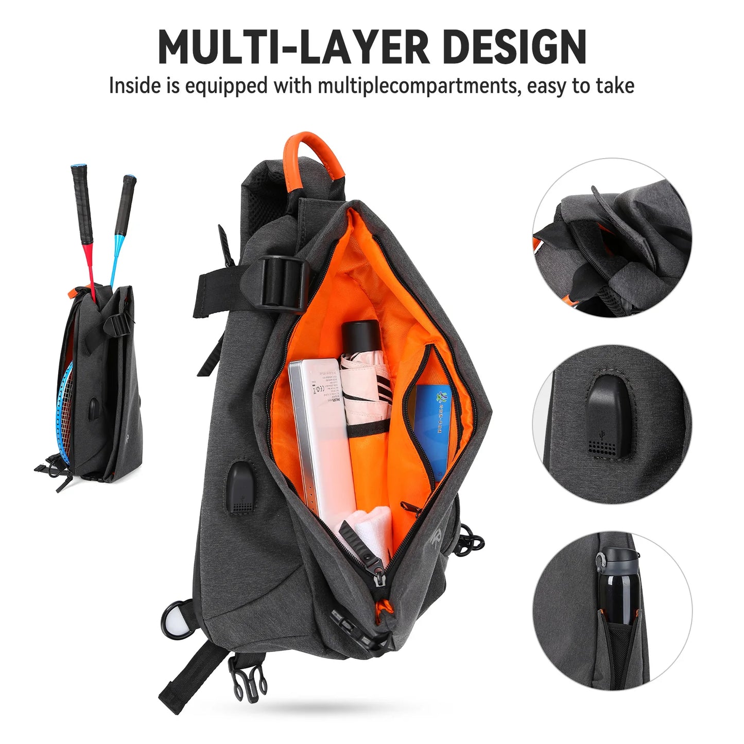 Purilite Select Anti-Theft Crossbody Sling Bag