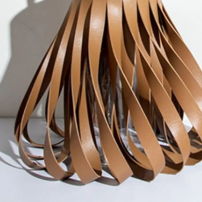 Purilite Select Luxury Aesthetic Glass & Leather Vase